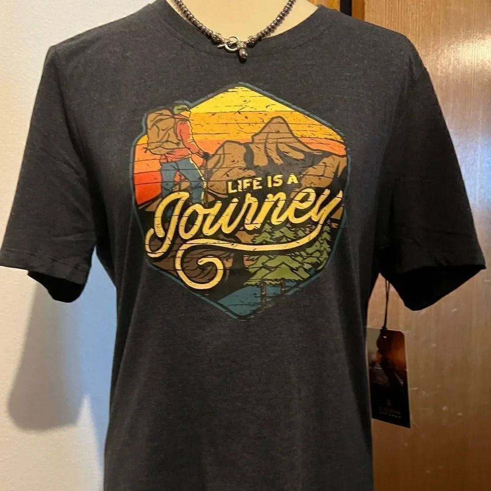 NWT Kyodan Outdoors Short Sleeve T-shirt “Life Is A Journey” Size Small #69